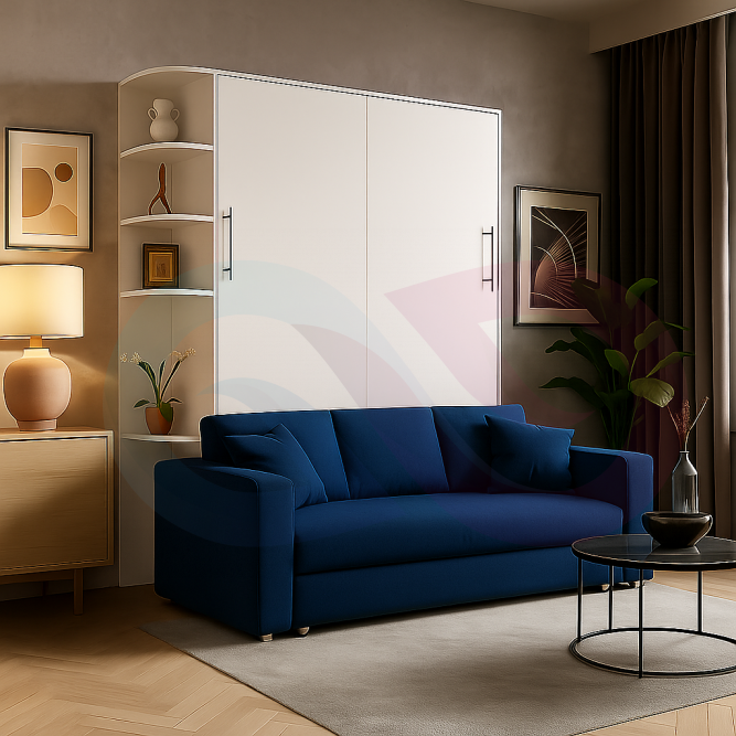 Шкаф-кровать трансформер с диваном Изи