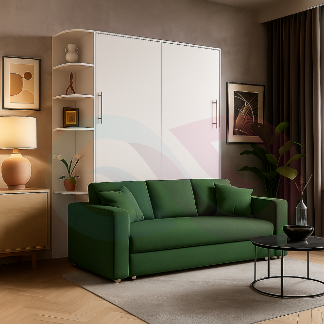 Шкаф-кровать трансформер с диваном Изи