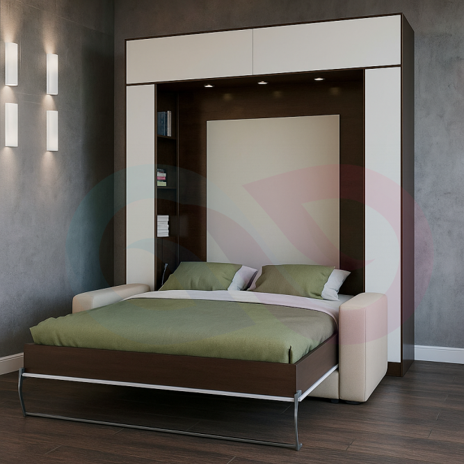 Шкаф-кровать трансформер с диваном Кремина