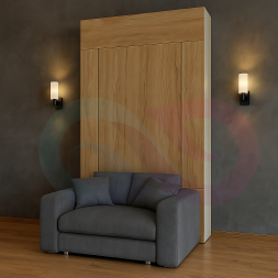 Шкаф-кровать трансформер с креслом Прайм