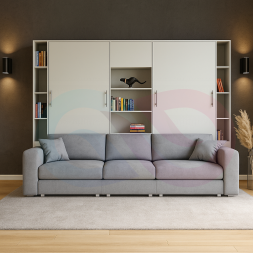 Шкаф-кровать трансформер с диваном Сиерра