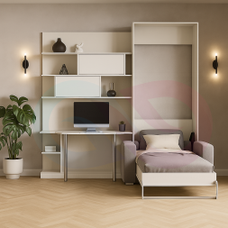 Шкаф-кровать трансформер с диваном Вивьен