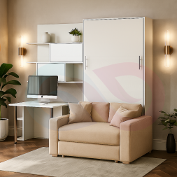 Шкаф-кровать трансформер с диваном Вивьен