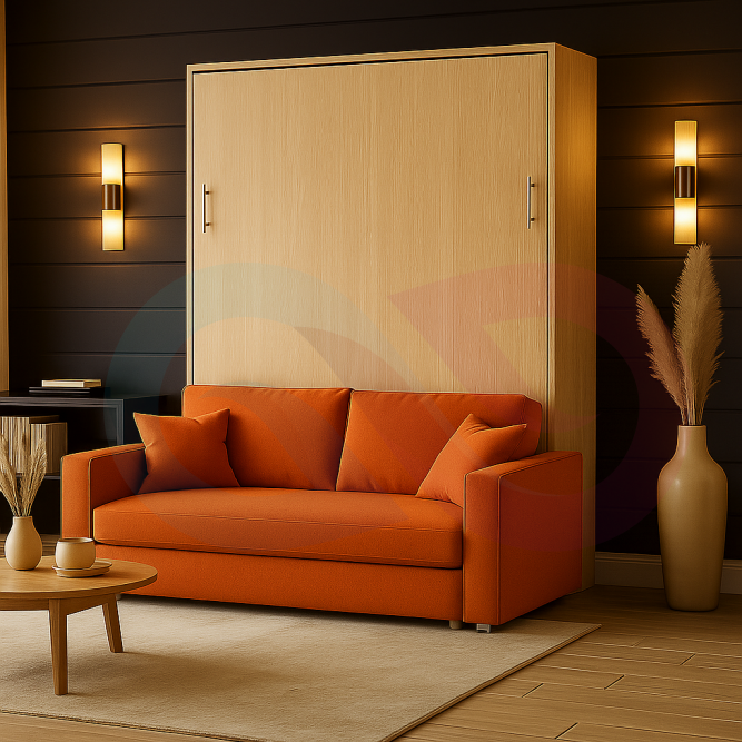 Шкаф-кровать трансформер с диваном Флай