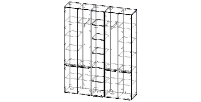 Шкаф распашной Анна-1