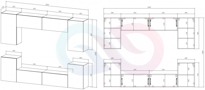Стенка в гостиную Берта