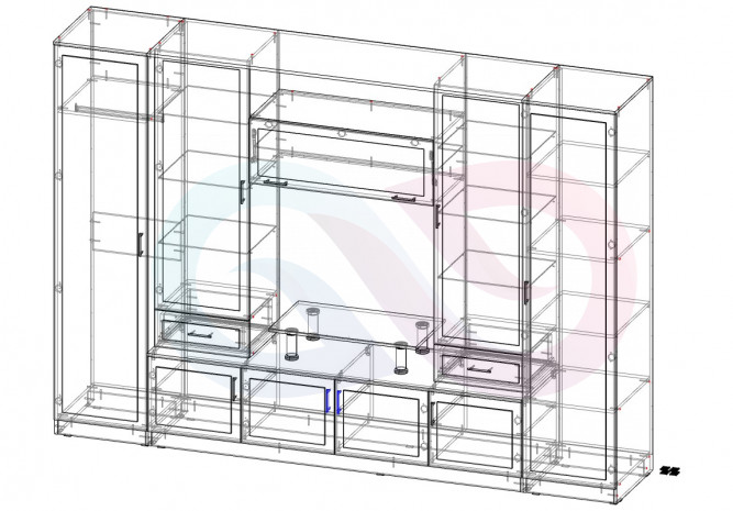 Стенка в гостиную Джерси