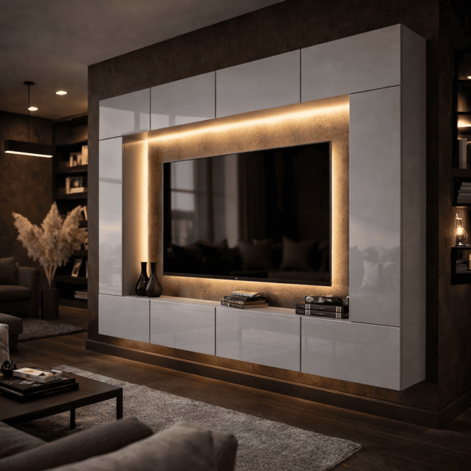 Стенка в гостиную Сентори