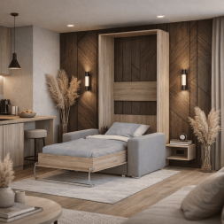 Шкаф-кровать с диваном Изольда