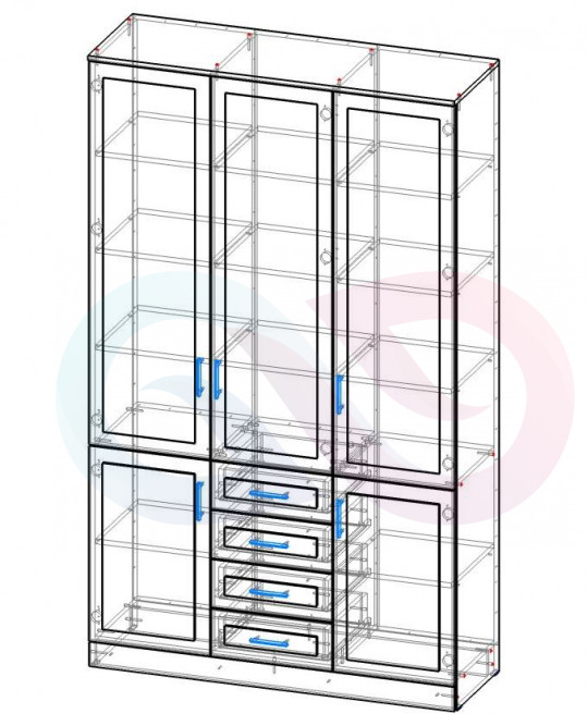 Шкаф книжный Бонни